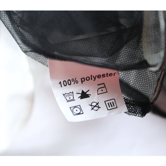 MURMUR Maid Transparent Outfit Roleplay / FR 34 / XS / Black White Mesh Lingerie - Picture 9 of 9